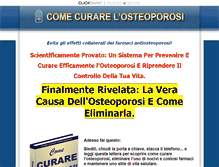 Tablet Screenshot of cura-osteoporosi.info